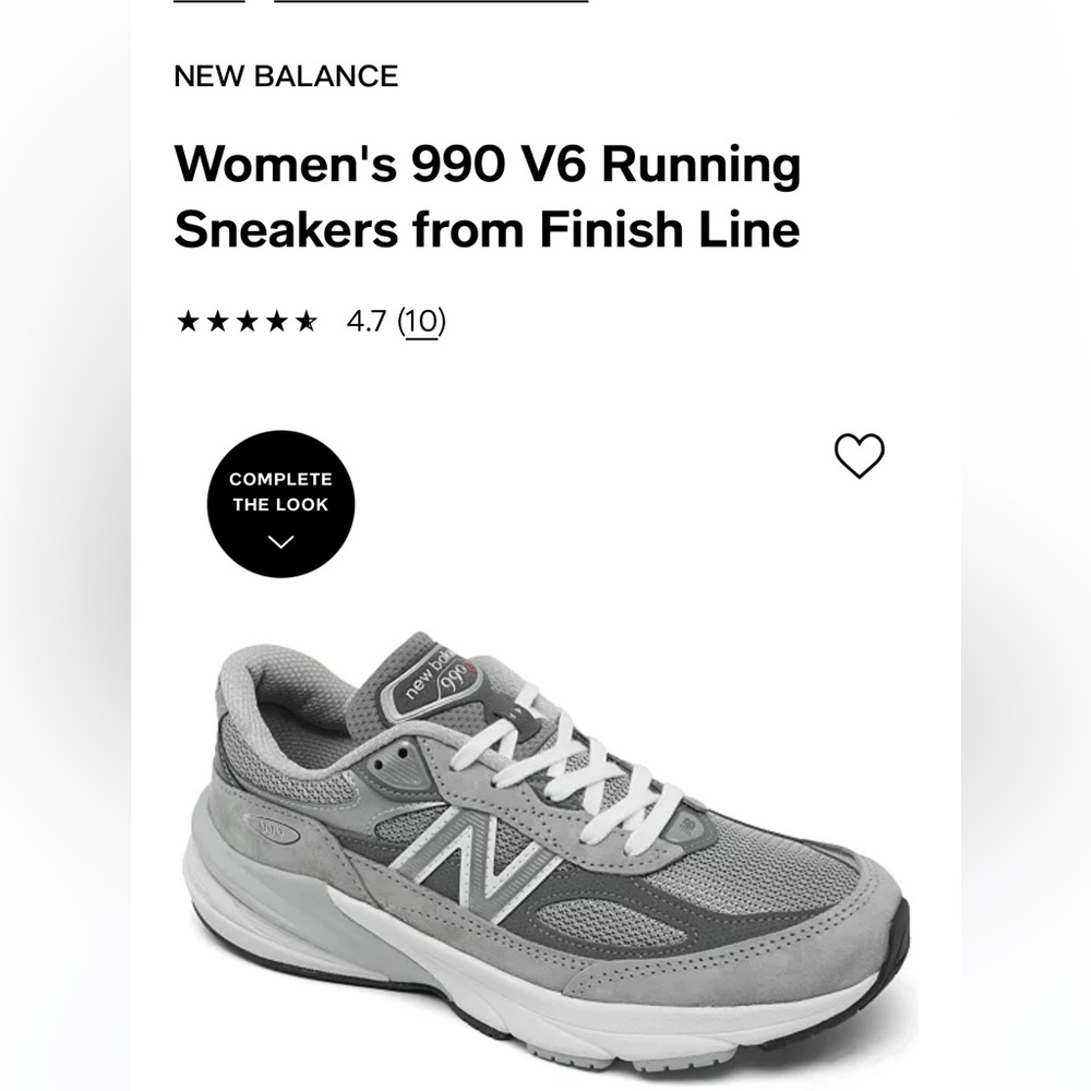 Women’s New Balance 990 grey sneakers size 7